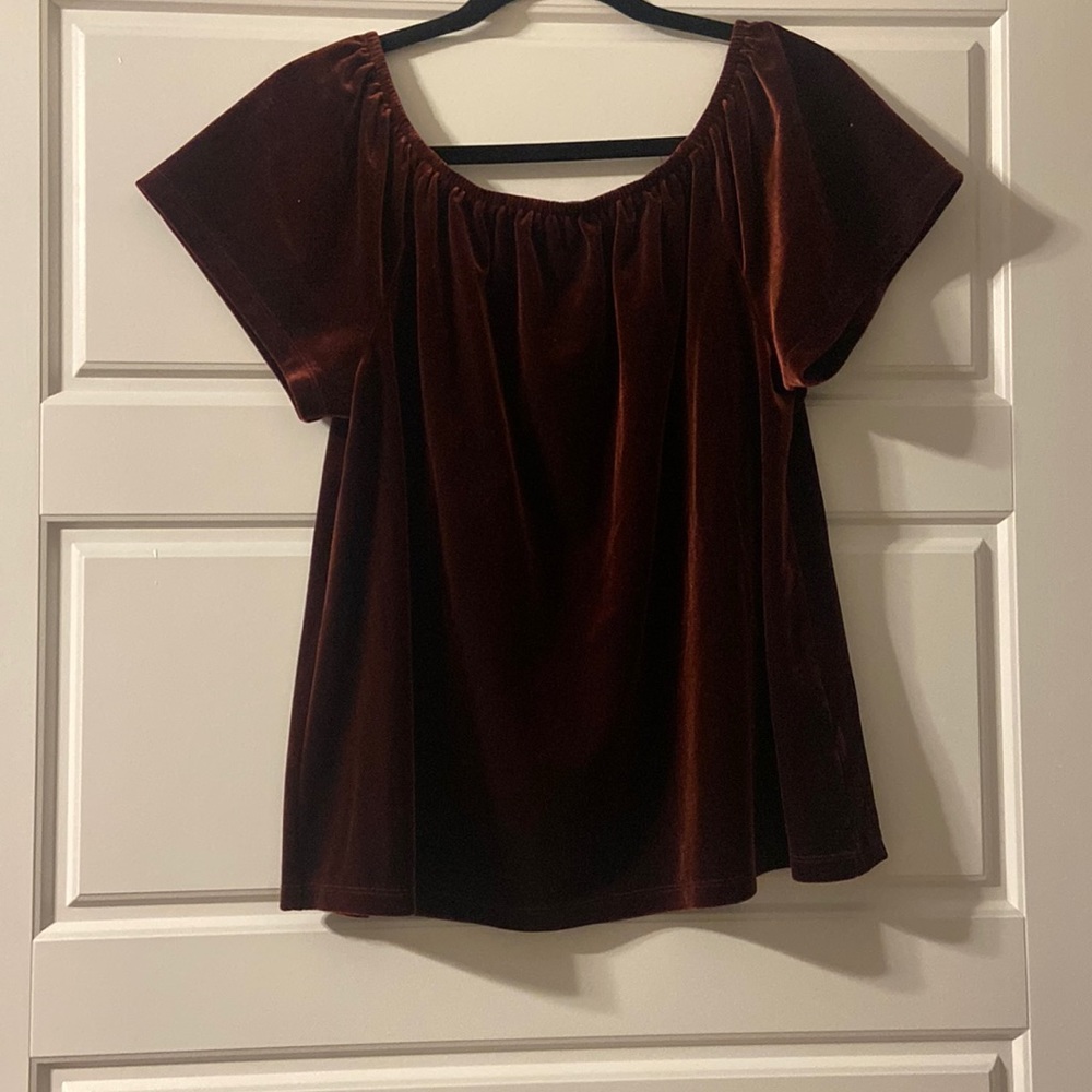 Velvet Maroon Top